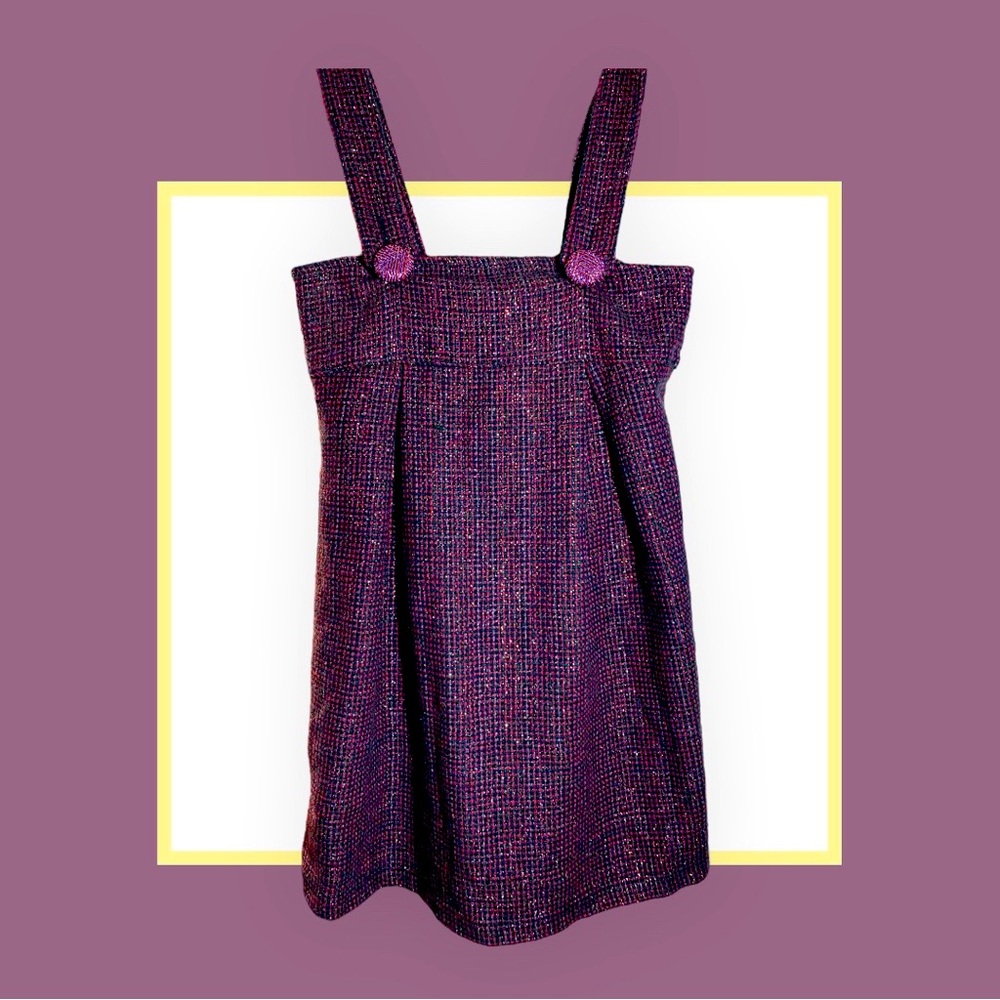 Nuvula mini dress in purple tweed